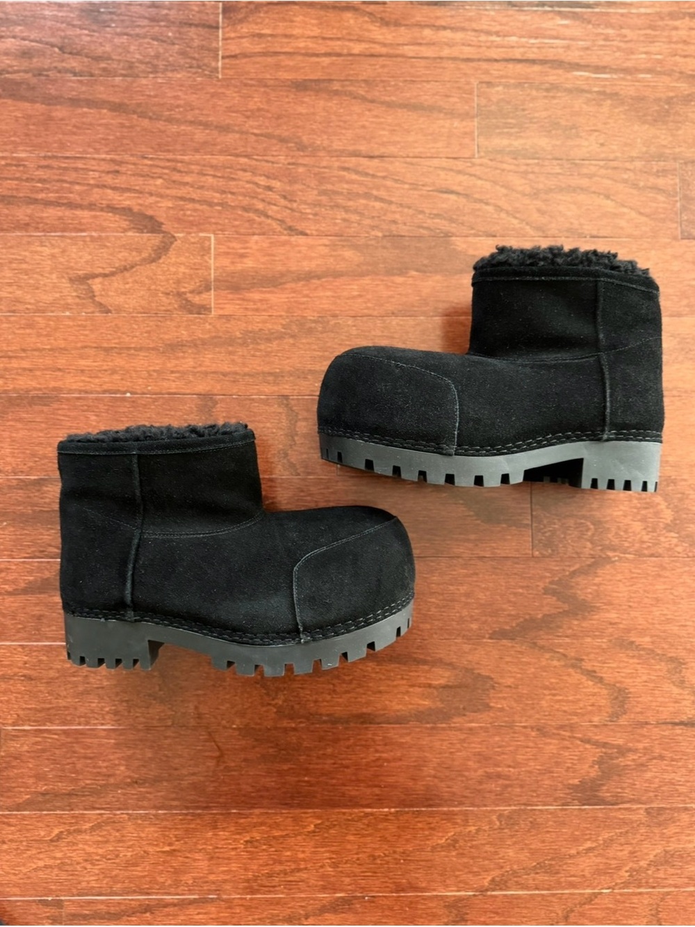 Balenciaga Alaska Faux Fur Booties